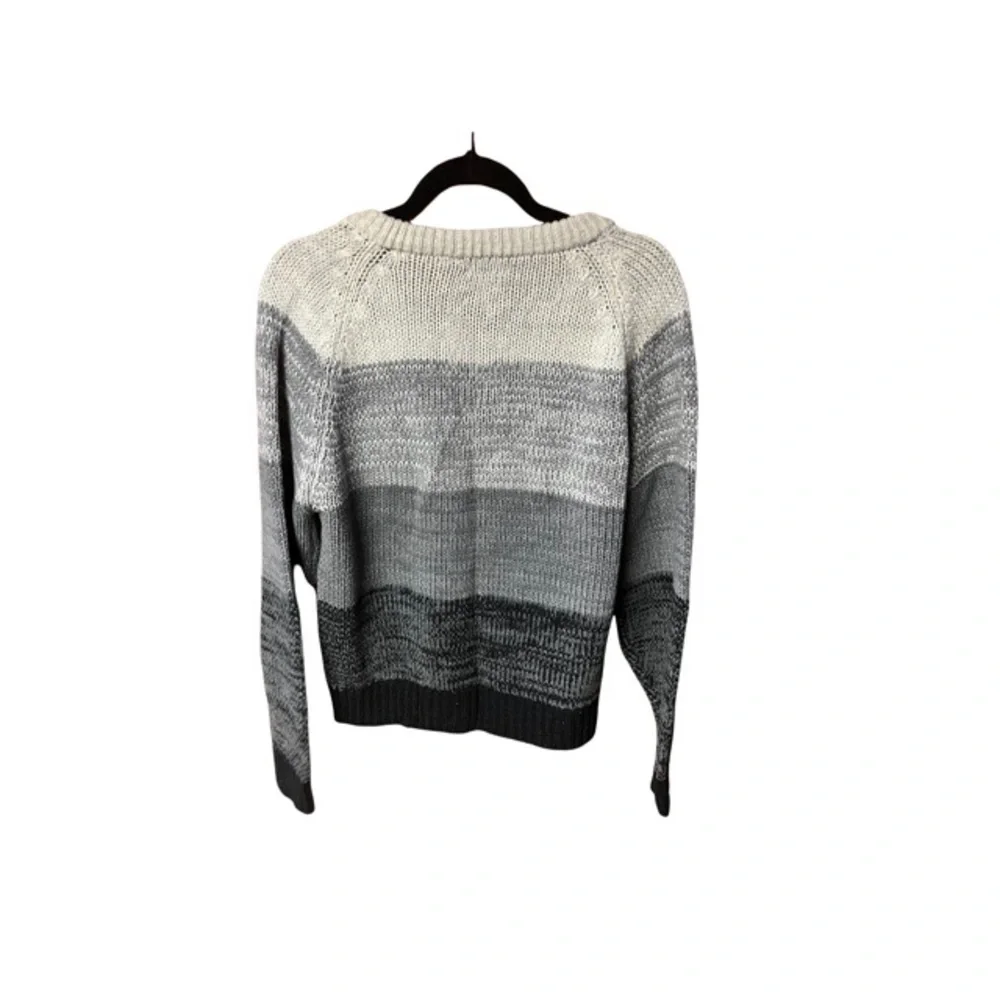 Youngbloods Cable‎ Knit V Neck Pullover Sweater